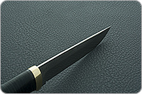 Нож Лиса наборная кожа, elmax, латунь : фото 9