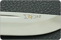 Нож Бекас граб - черное дерево, 95х18, латунь : фото 9