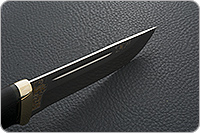 Нож Бекас граб - черное дерево, 95х18, латунь : фото 10