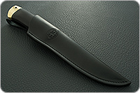 Нож Бекас граб - черное дерево, 95х18, латунь : фото 12