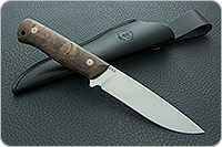 Нож Стриж накладки стабилизированная карельская береза, цельнометаллический, без дополнительной обработки : фото 9