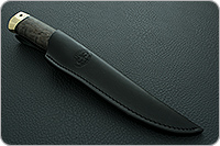 Нож Бекас стабилизированная карельская береза, elmax, латунь : фото 12