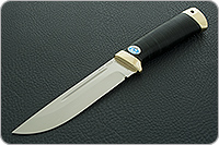 Нож Бекас наборная кожа, elmax, латунь : фото 2