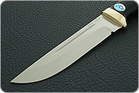 Нож Бекас наборная кожа, elmax, латунь : фото 3