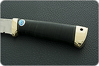 Нож Бекас наборная кожа, elmax, латунь : фото 6