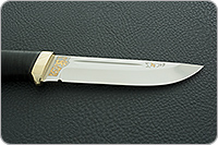 Нож Бекас наборная кожа, elmax, латунь : фото 7