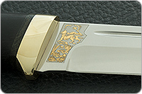 Нож Бекас наборная кожа, elmax, латунь : фото 8