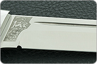 Нож Бекас натуральный цвет карелки стабилизированная карельская береза, 100х13м, алюминий : фото 8