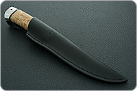 Нож Бекас натуральный цвет карелки стабилизированная карельская береза, 100х13м, алюминий : фото 12