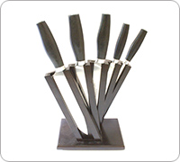 Набор Поварской-5 с подставкой рукоять текстолит, elmax, алюминий : фото 19