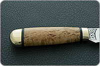 Набор Кухонный-3 без подставки карельская береза, d2, латунь : фото 5