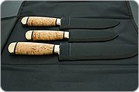 Набор Кухонный-3 без подставки карельская береза, d2, латунь : фото 13