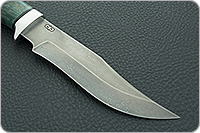 Нож Клычок-1 изумрудно-зеленый стабилизированная карельская береза, zdi-1016, алюминий : фото 4