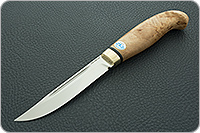 Нож Финка-Лаппи карельская береза, cpr, латунь : фото 2