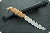 Нож Финка-Лаппи карельская береза, cpr, латунь : фото 9