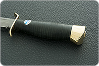 Нож Штрафбат наборная кожа, n690, латунь : фото 6