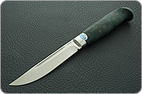 Нож Финка-Лаппи (болотная) стабилизированная карельская береза, elmax, алюминий : фото 2