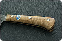 Нож Пчак-Н накладки стабилизированная карельская береза, zd-0803, цельнометаллический : фото 6