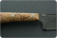 Нож Пчак-Н накладки стабилизированная карельская береза, zd-0803, цельнометаллический : фото 8