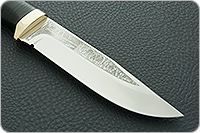 Нож Турист наборная кожа, d2, латунь : фото 4