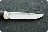 Нож Турист наборная кожа, d2, латунь : фото 7