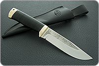 Нож Турист наборная кожа, d2, латунь : фото 10