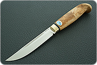 Нож Финка-Лаппи кап березовый, 100х13м, латунь : фото 2