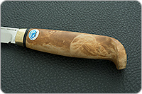 Нож Финка-Лаппи кап березовый, 100х13м, латунь : фото 6