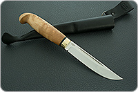 Нож Финка-Лаппи кап березовый, 100х13м, латунь : фото 9