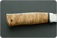 Нож Кузюк карельская береза, 100х13м, алюминий : фото 5