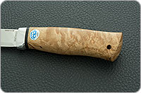 Нож Кузюк карельская береза, 100х13м, алюминий : фото 6