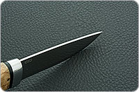 Нож Кузюк карельская береза, 100х13м, алюминий : фото 9