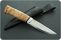 Нож Кузюк карельская береза, 100х13м, алюминий : фото 10