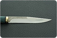 Нож Заноза стабилизированная карельская береза, elmax, латунь : фото 7