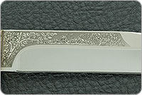 Нож Заноза стабилизированная карельская береза, elmax, латунь : фото 8