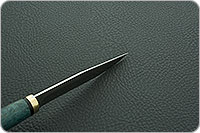 Нож Заноза стабилизированная карельская береза, elmax, латунь : фото 9