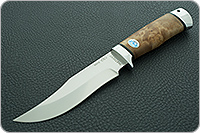 Нож Клычок-1 кап березовый, 95х18, алюминий : фото 2
