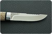 Нож Робинзон-2 карельская береза, k390, алюминий : фото 7