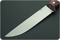 Нож Лиса ЦМ накладки стабилизированная карельская береза, 100х13м, цельнометаллический : фото 3