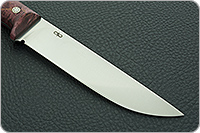 Нож Лиса ЦМ накладки стабилизированная карельская береза, 100х13м, цельнометаллический : фото 4