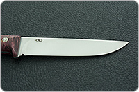 Нож Лиса ЦМ накладки стабилизированная карельская береза, 100х13м, цельнометаллический : фото 7