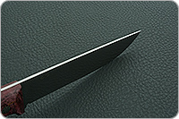 Нож Лиса ЦМ накладки стабилизированная карельская береза, 100х13м, цельнометаллический : фото 8