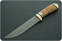 Нож Лиса береста, elmax, латунь : фото 2