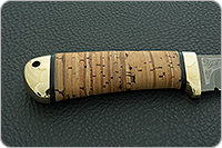 Нож Лиса береста, elmax, латунь : фото 5