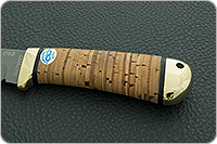 Нож Лиса береста, elmax, латунь : фото 6