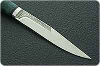 Нож Заноза стабилизированная карельская береза, elmax, алюминий : фото 4