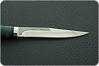 Нож Заноза стабилизированная карельская береза, elmax, алюминий : фото 7