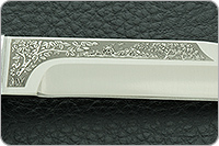 Нож Заноза стабилизированная карельская береза, elmax, алюминий : фото 8