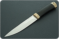 Нож Пескарь граб - черное дерево, 95х18, мокуме : фото 2