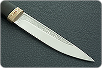 Нож Пескарь граб - черное дерево, 95х18, мокуме : фото 4